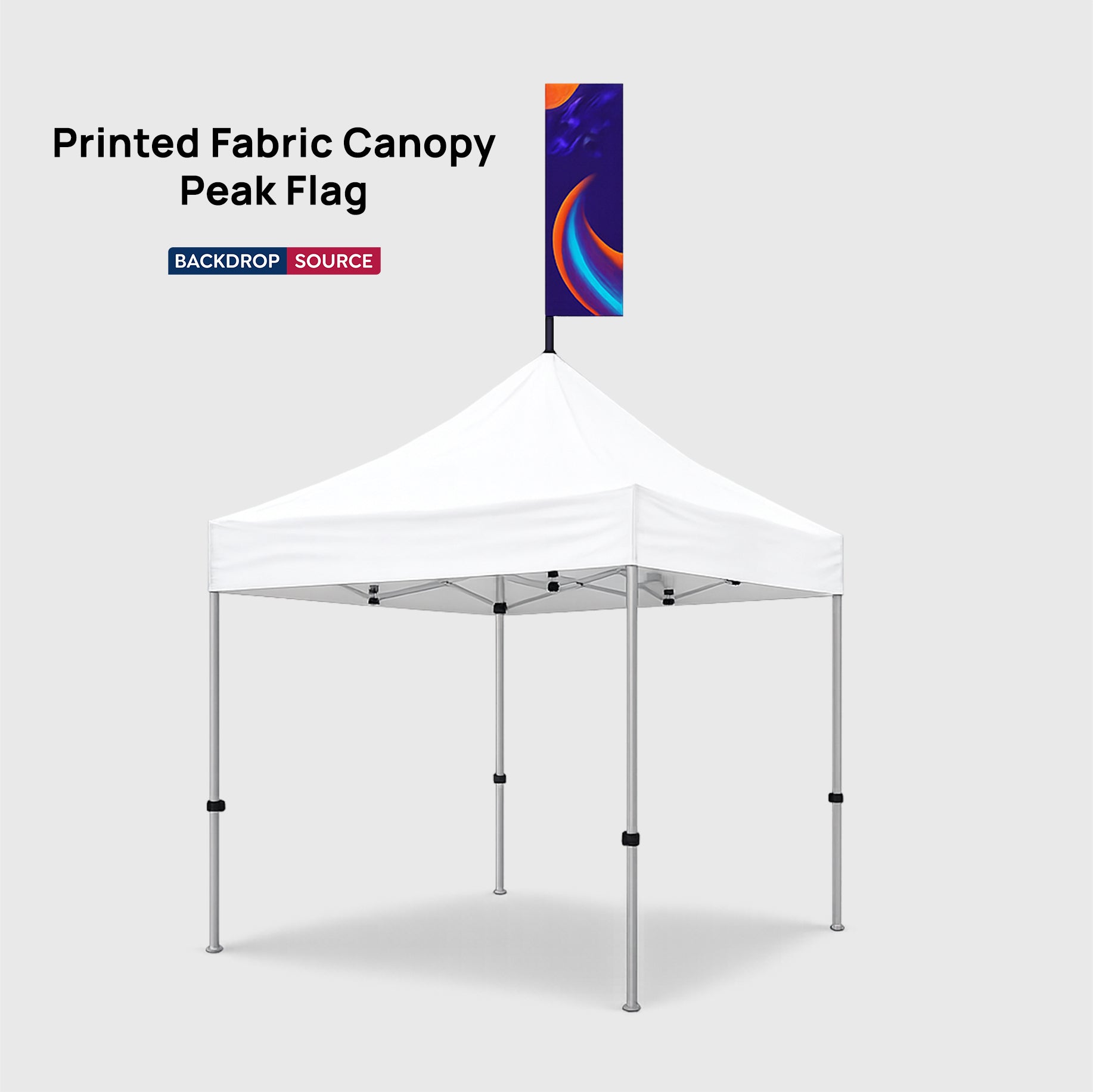 Printed Fabric Canopy Peak Flag
