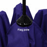 Flag pole base detail