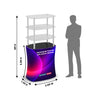 Mostrador de exhibición de tela rectangular (para exhibiciones en podios y stands)