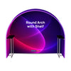 Round Fabric Arch Exhibition Booth with Built-In Shelf
