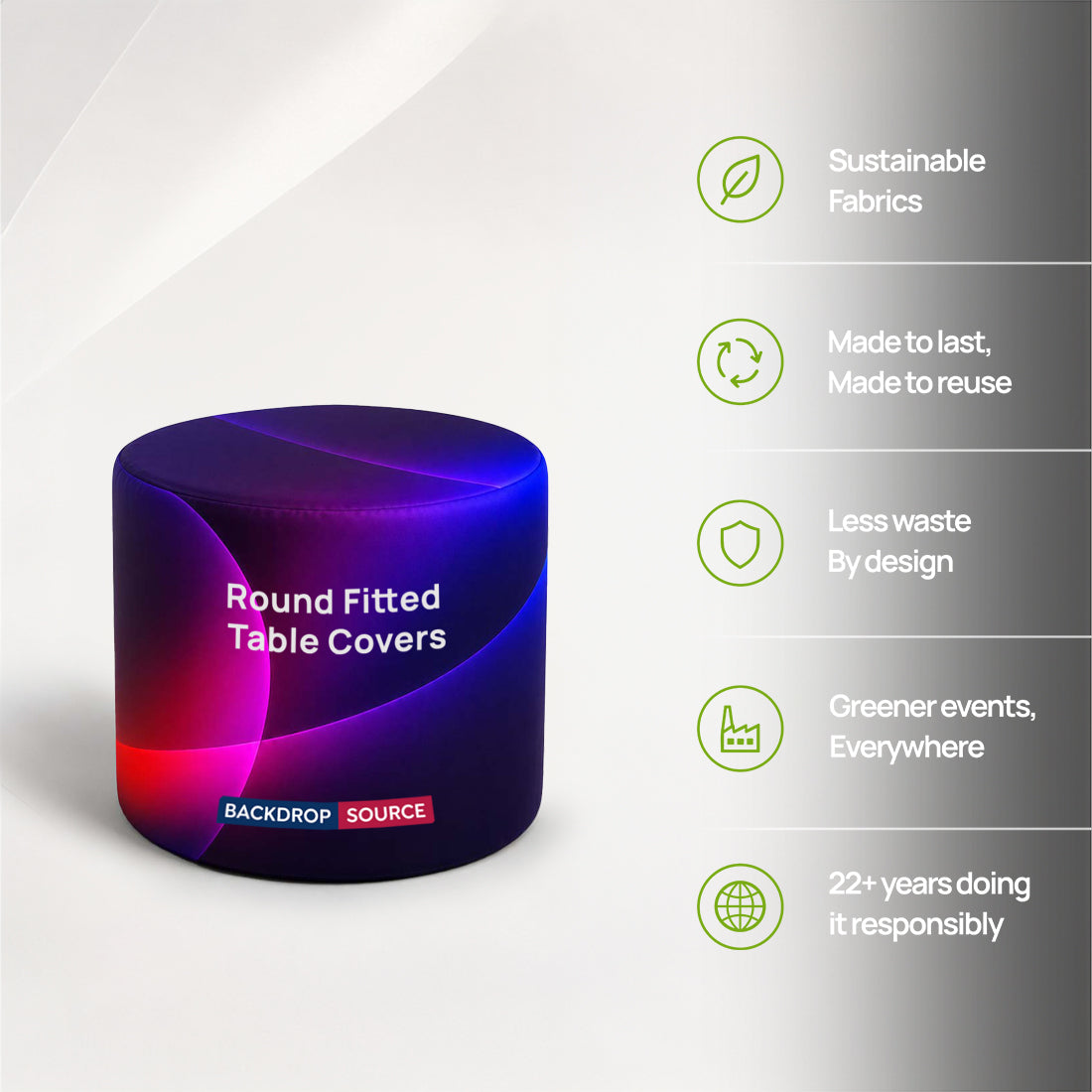 Round Fitted Table Covers