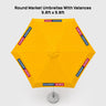 Round Market Umbrellas With Valances – 9.8ft x 9.8ft
