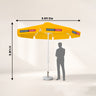Round Market Umbrellas With Valances – 9.8ft x 9.8ft