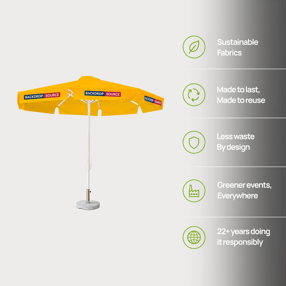 Round Market Umbrellas With Valances – 9.8ft x 9.8ft