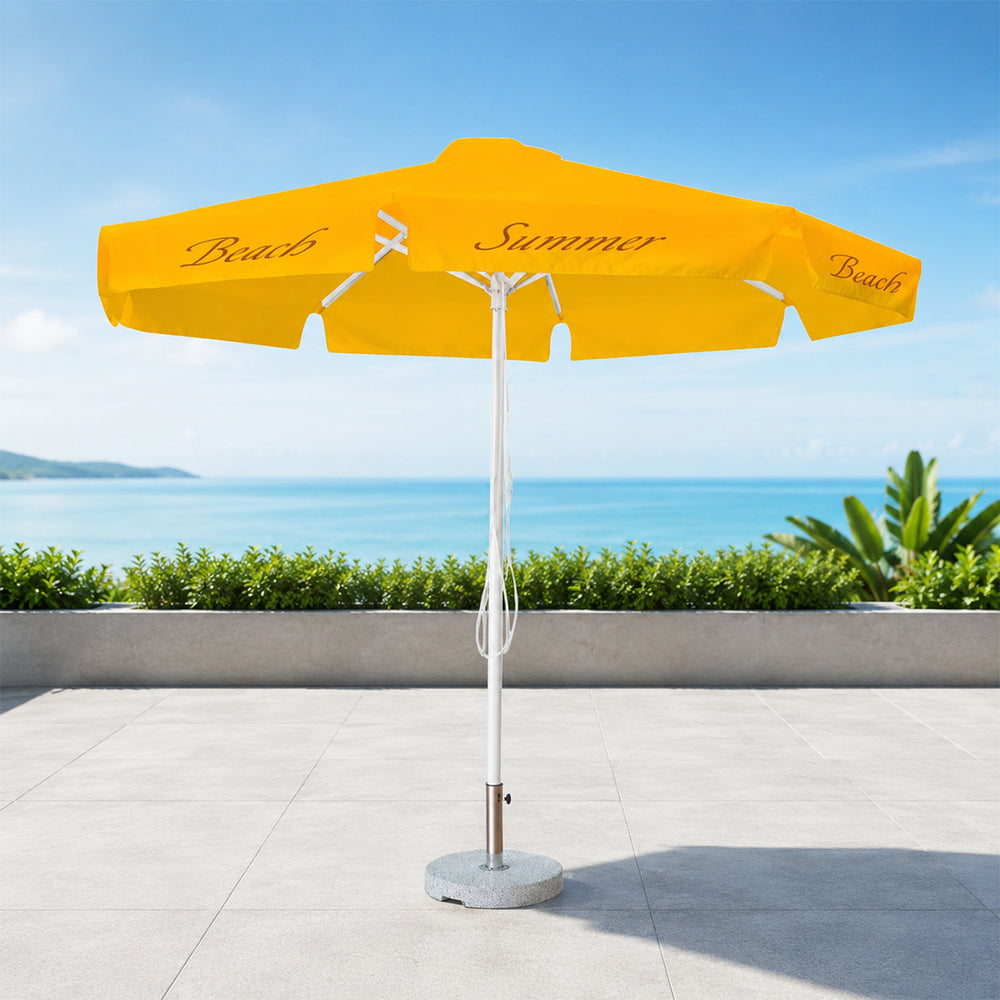 Round Market Umbrellas With Valances – 9.8ft x 9.8ft