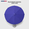 Round Market Umbrellas – 9.8ft x 9.8ft