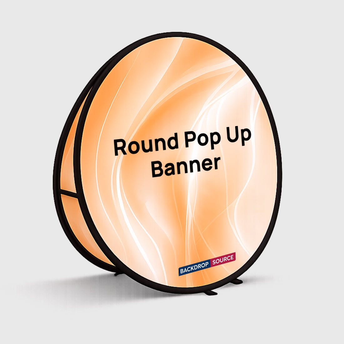 Round Fabric Pop Up Banners – Double Side Printed