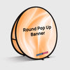 Round Fabric Pop Up Banners – Double Side Printed