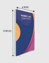 SEG Frameless  Fabric LED Light Box Display - 4ft W x 6.5ft H