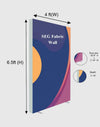 SEG Fabric Media Wall - 4ft W x 6.5ft H