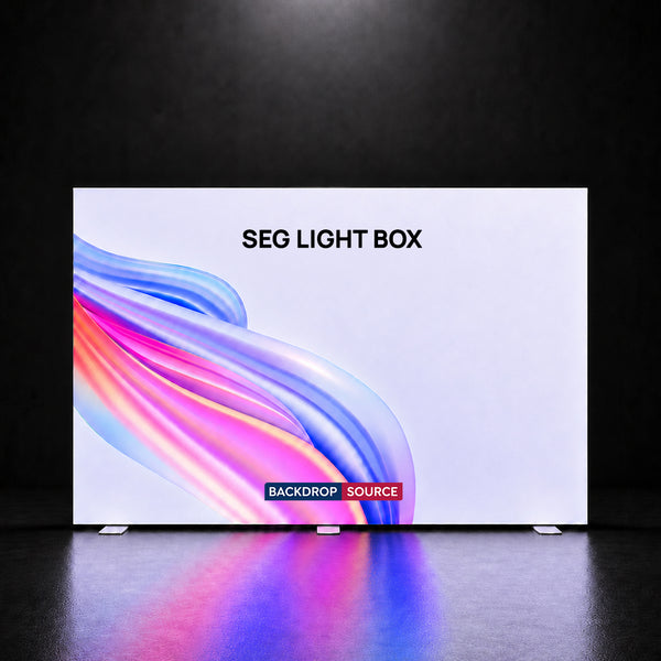 Caja de luz LED de tela sin marco SEG - 9,8 pies de ancho