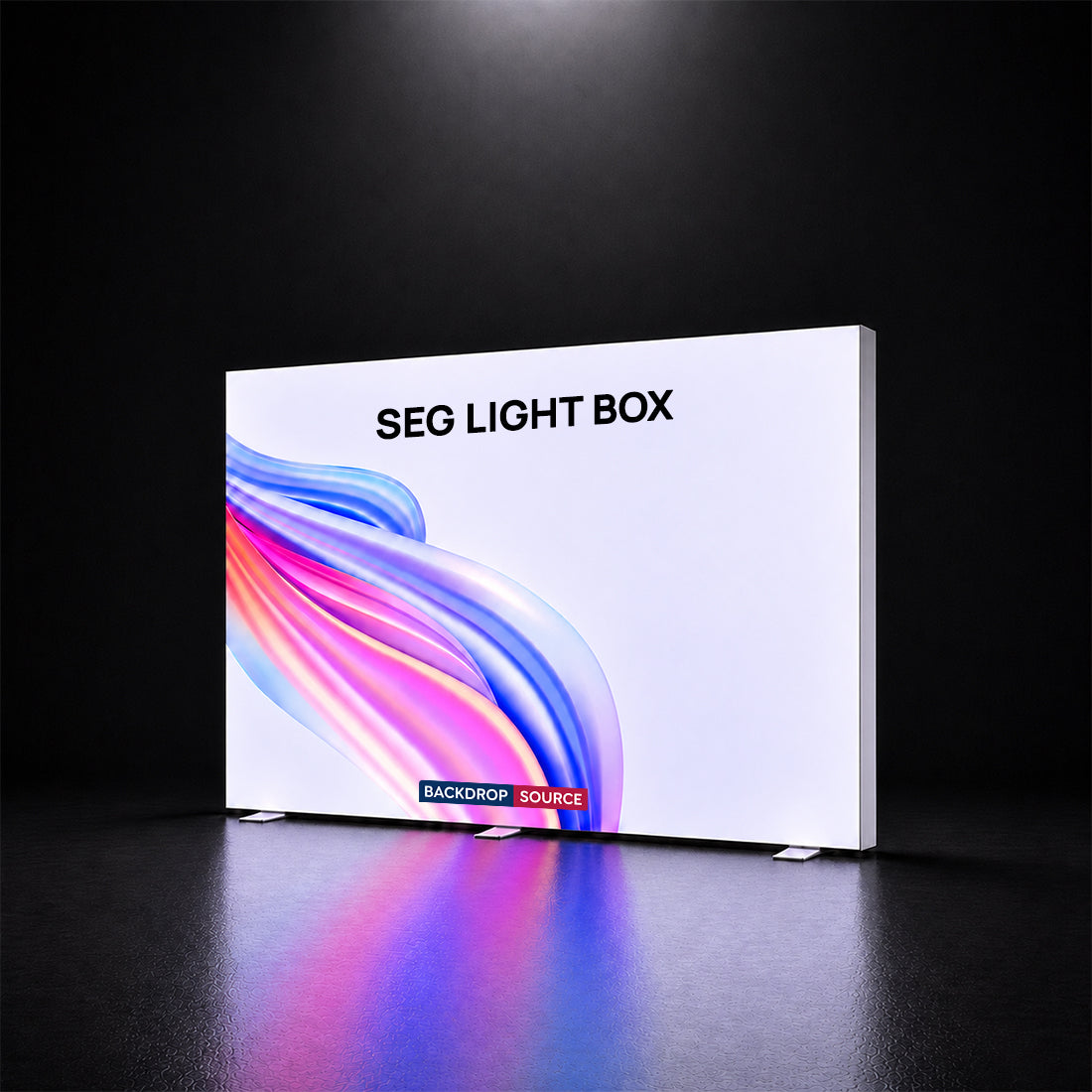 Caja de luz LED de tela sin marco SEG - 9,8 pies de ancho