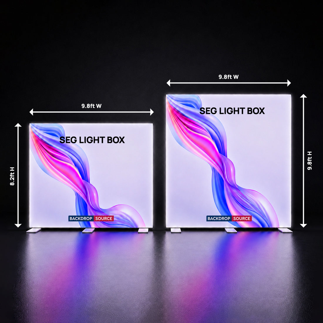 SEG Fabric LED Light Box Display - 9.8ft Wide