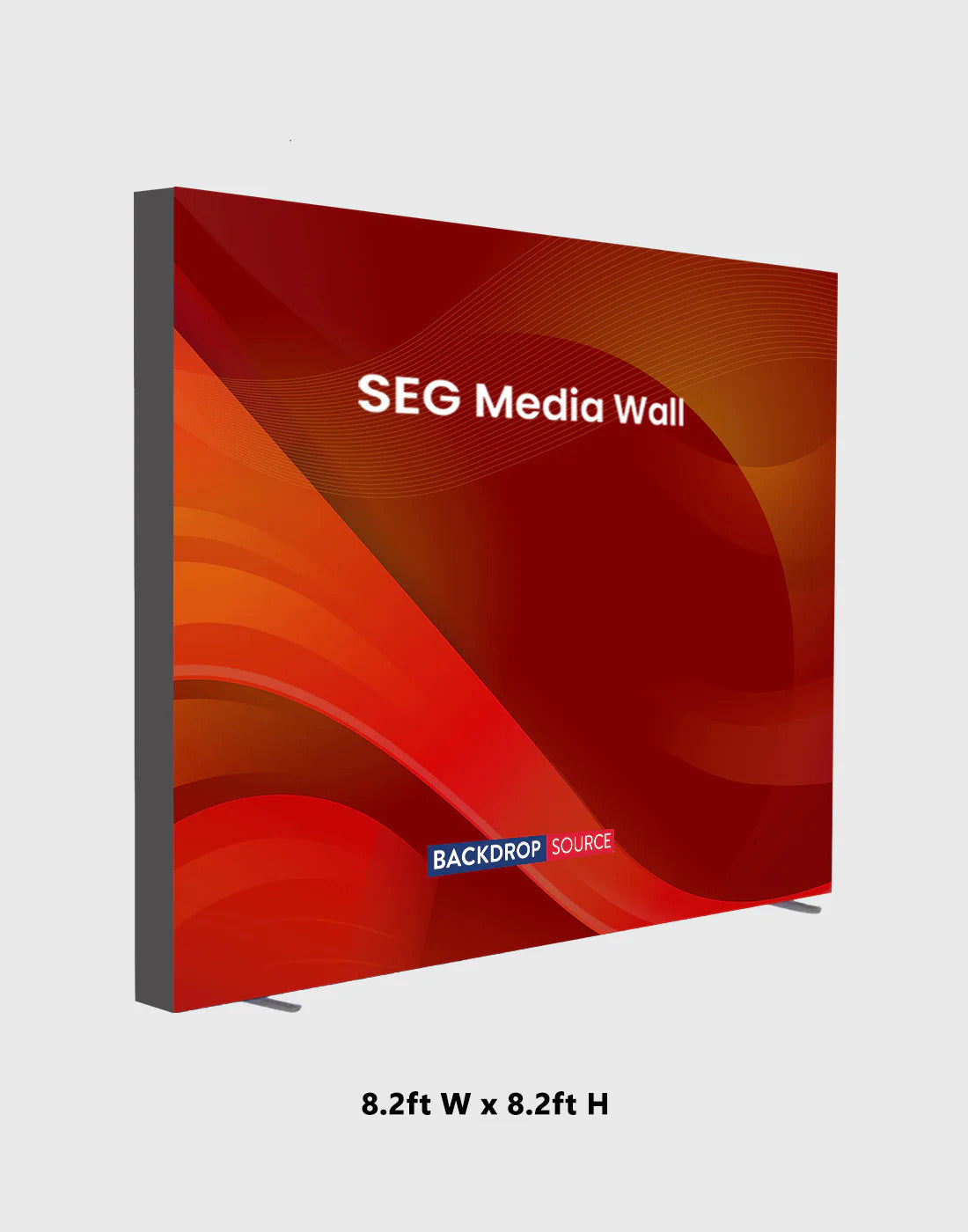 SEG Fabric Media Wall - 8.2ft W x 8.2ft H