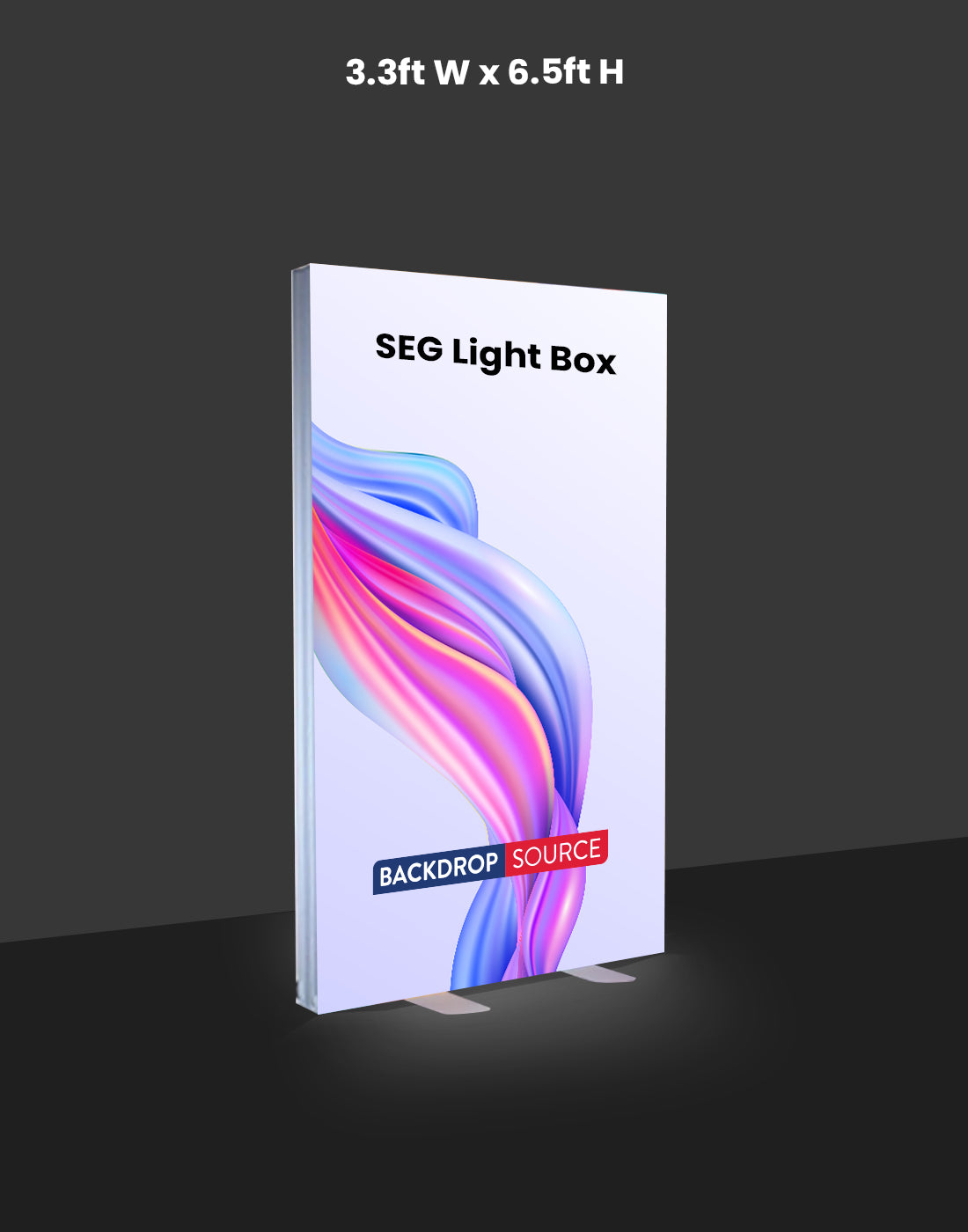 SEG Fabric LED Light Box Display - 3.3ft W x 6.5ft H