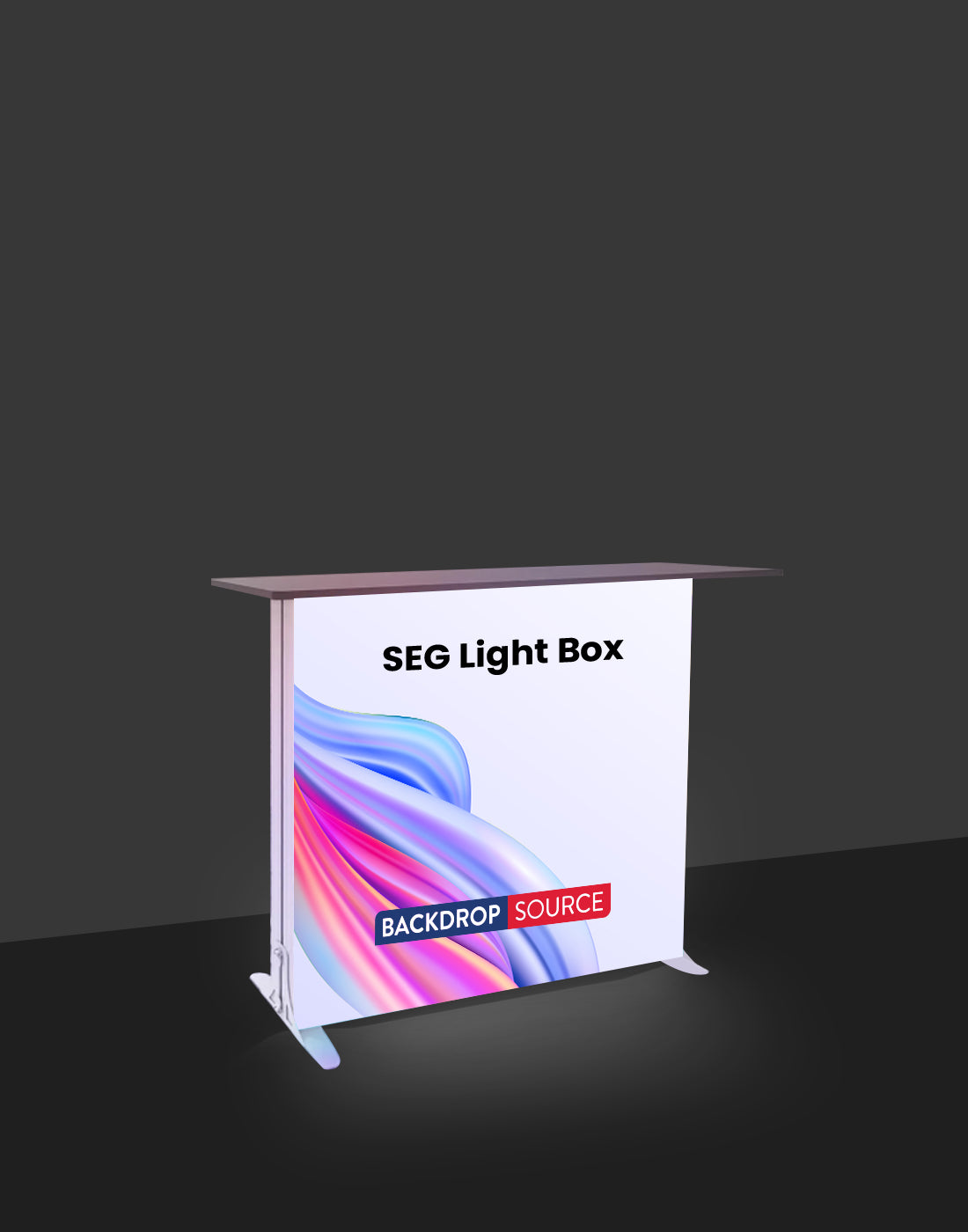 SEG Light Box Display Counter - 3.3ft H