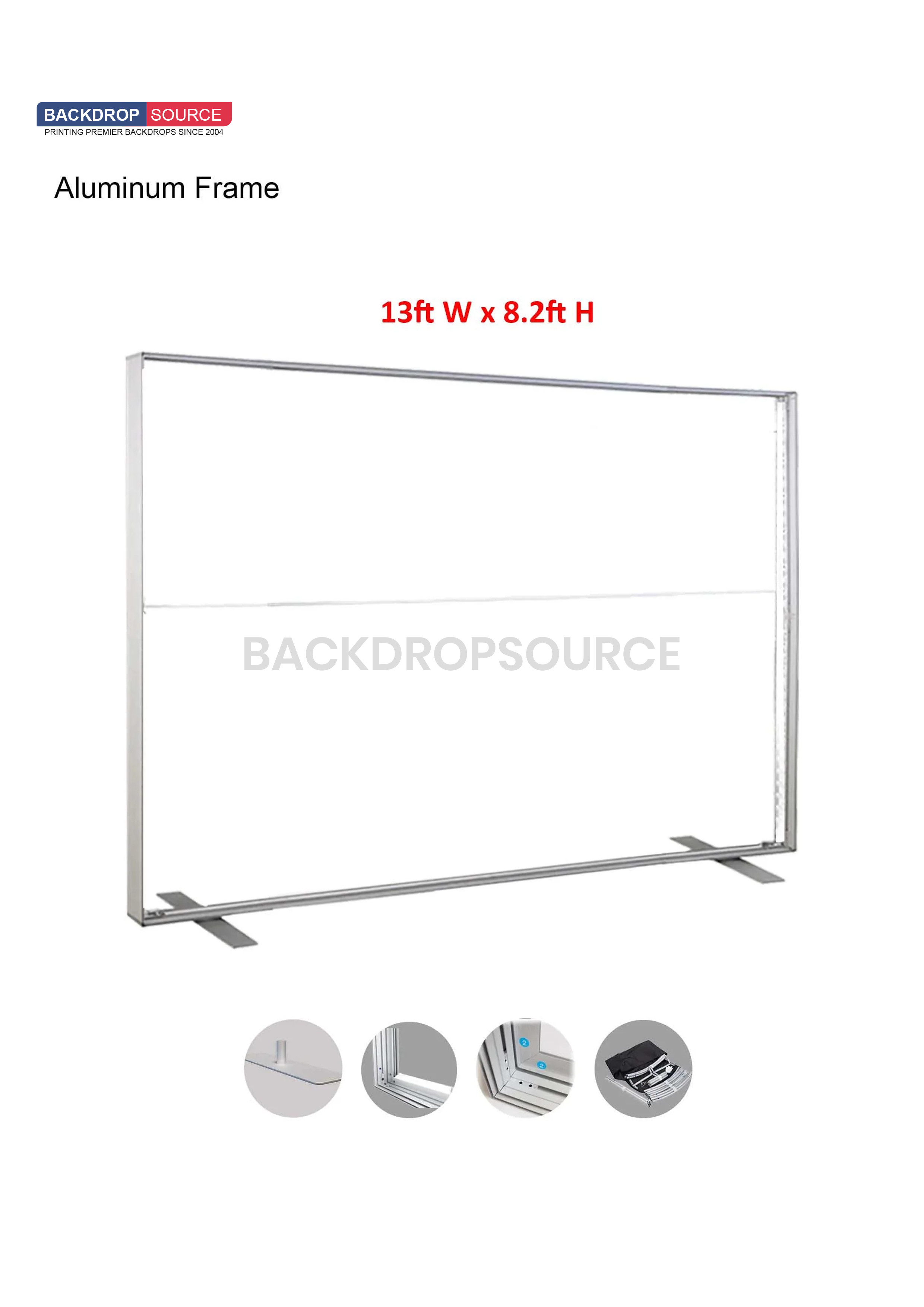 SEG Fabric Media Wall - 13ft W x 8.2ft H