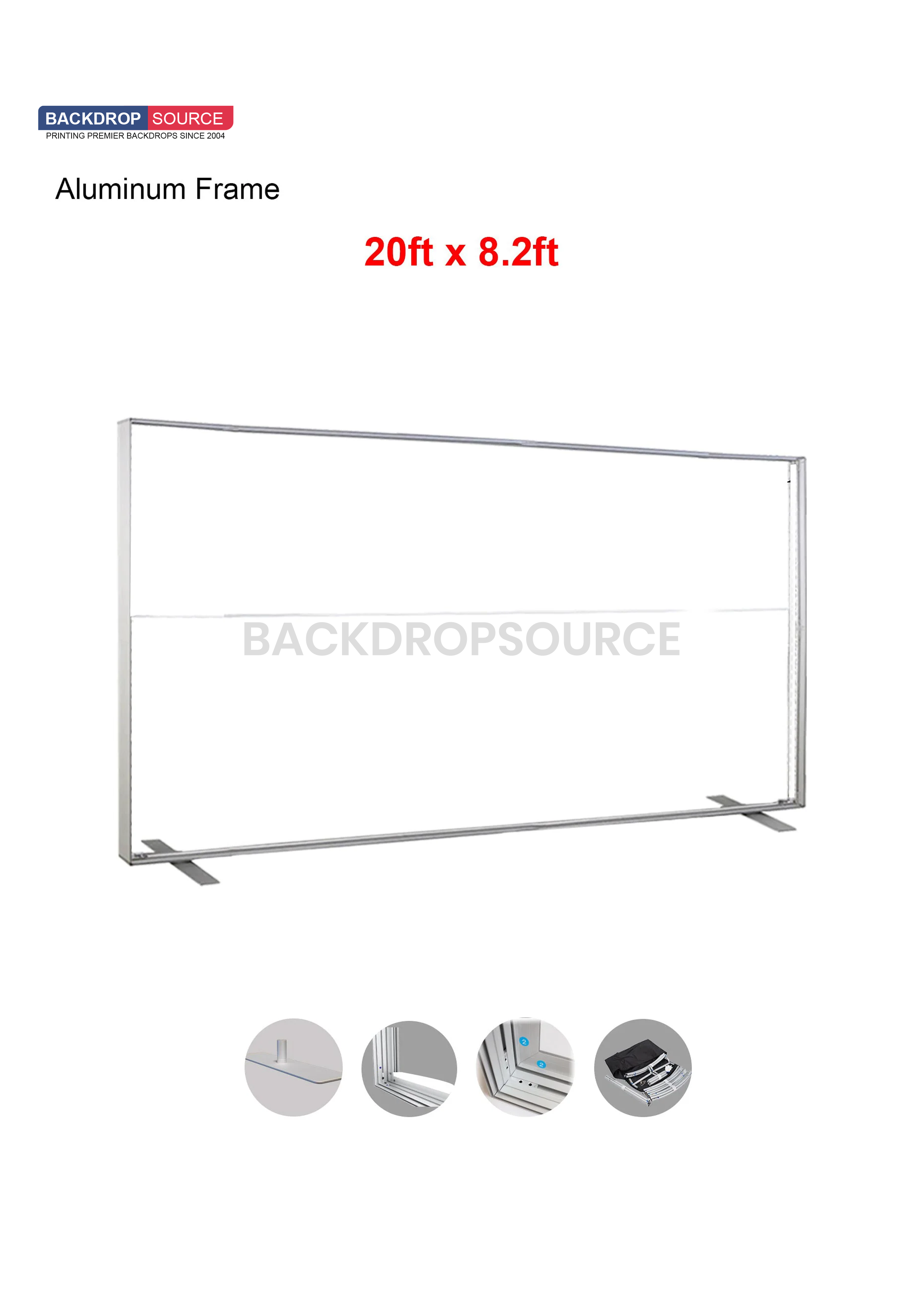 SEG Fabric Media Wall - 20ft Wide