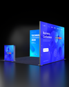 Espositore modulare SEG Lightbox da 10 piedi per fiere - Modello 4