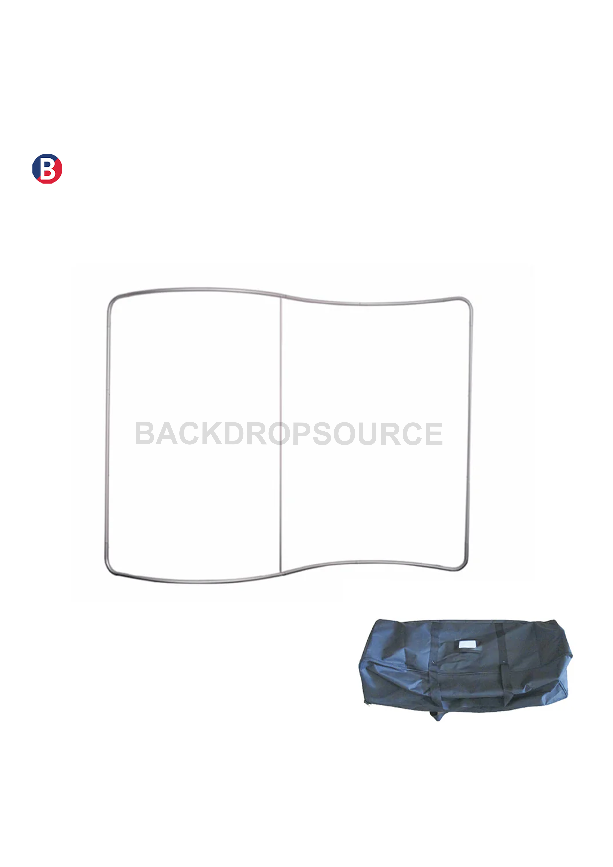 S Shape Wave Fabric Display Wall