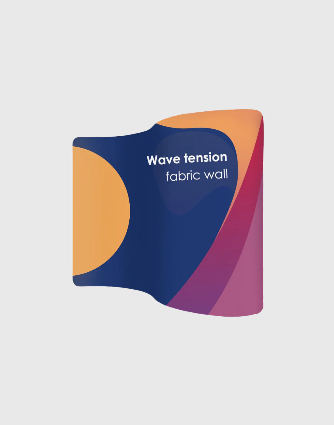 S Shape Wave Fabric Display Wall