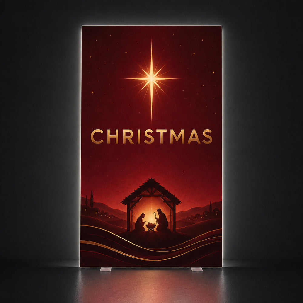 Church Sanctuary Backlit SEG Panel — Wide