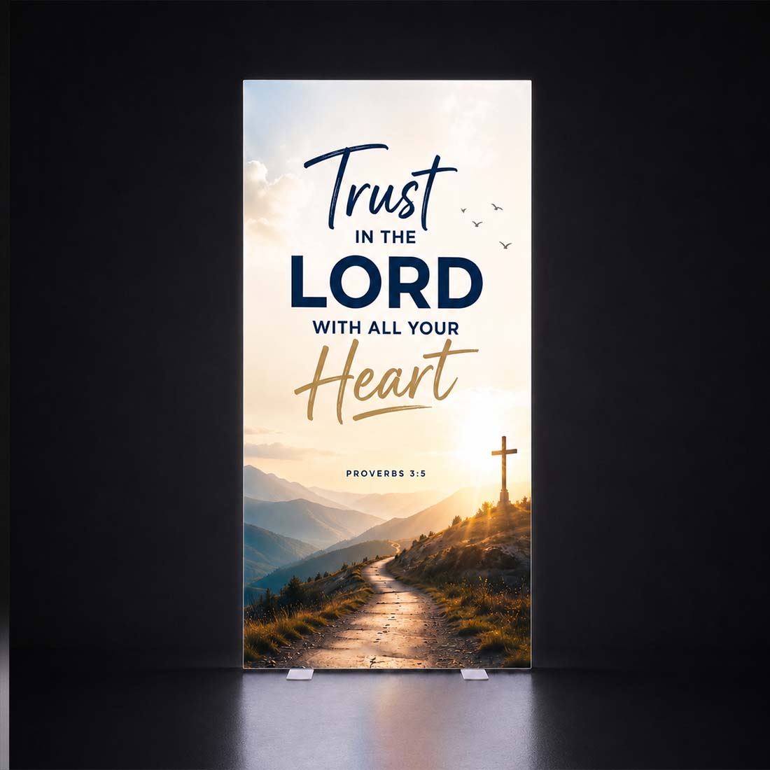 Church Sanctuary Backlit SEG Panel — Wide