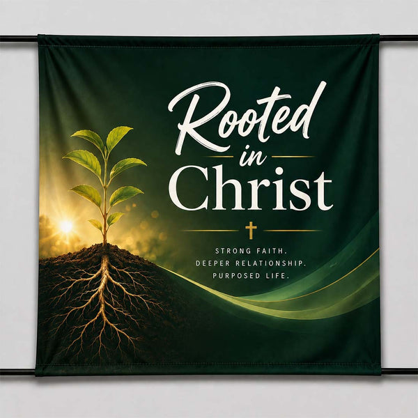 Church Sanctuary Blockout Fabric Banner