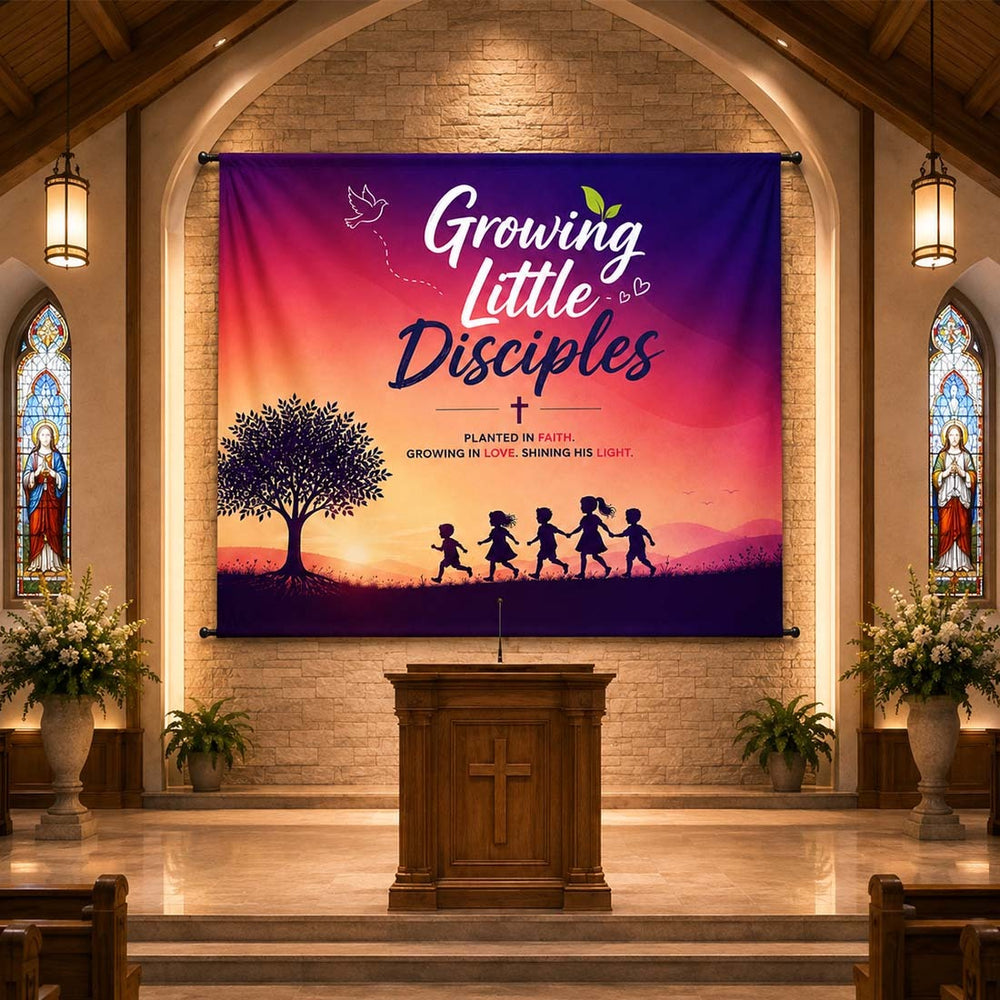Church Sanctuary Eco-Friendly 600D Banner