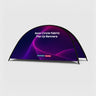 Semi-Circle Fabric Pop Up Banners  (Double Side Printed)