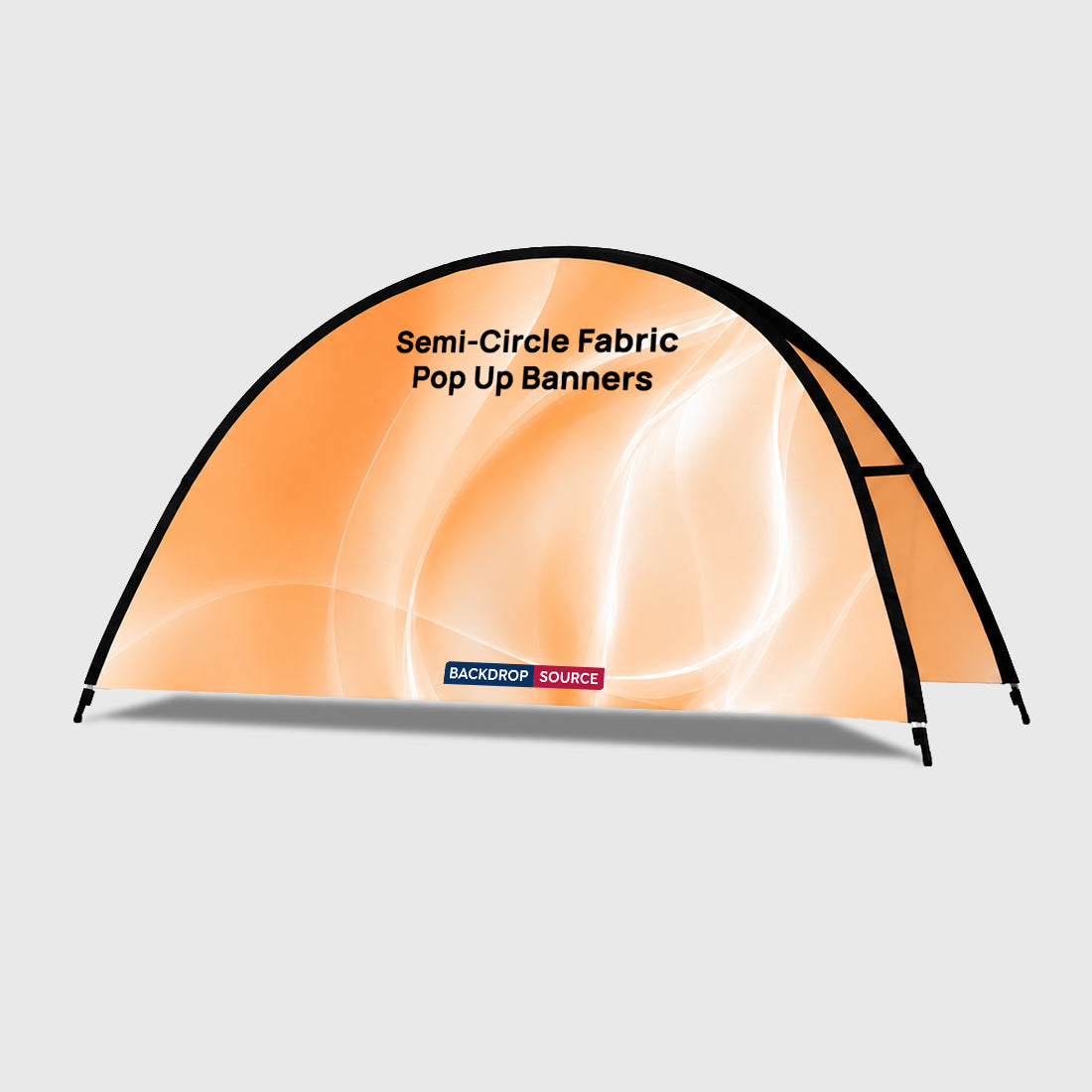 Semi-Circle Fabric Pop Up Banners  (Double Side Printed)
