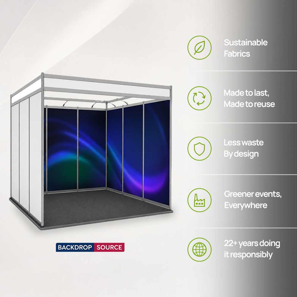 Shell Scheme Exhibition Graphics for 10ft Wide x 10ft Depth Booth