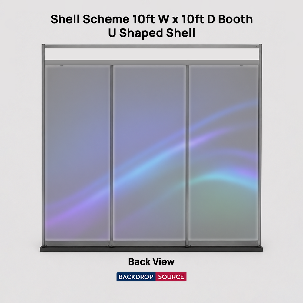 Shell Scheme Exhibition Graphics for 10ft Wide x 10ft Depth Booth