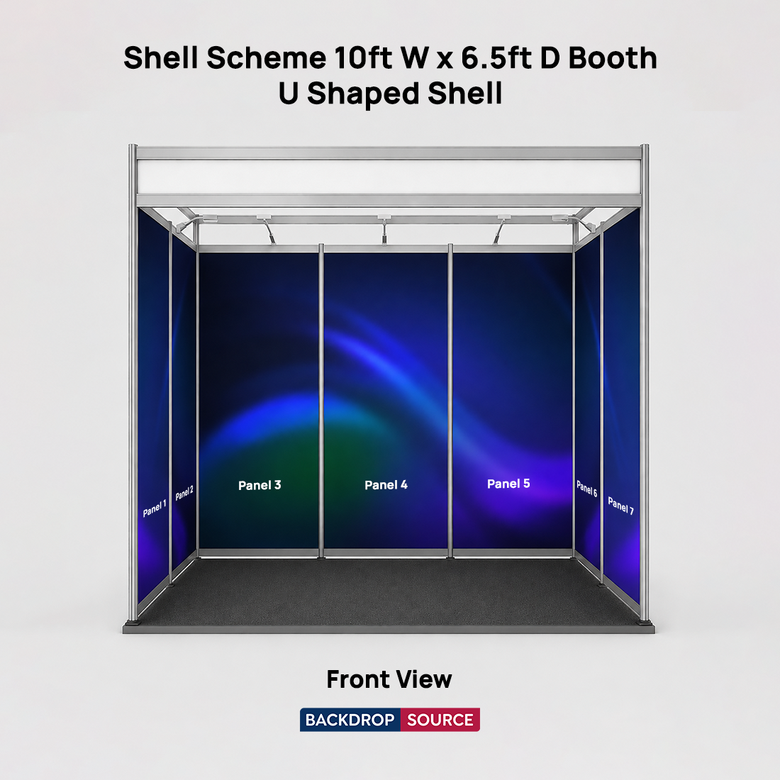 Shell Scheme Exhibition Graphics for 10ft Wide x 6.5ft Depth Booth