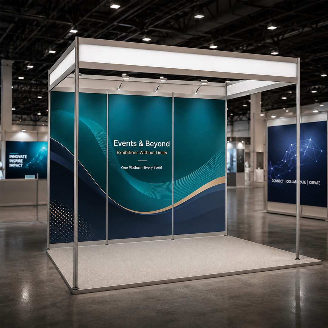 Shell Scheme Exhibition Graphics for 10ft Wide x 6.5ft Depth Booth