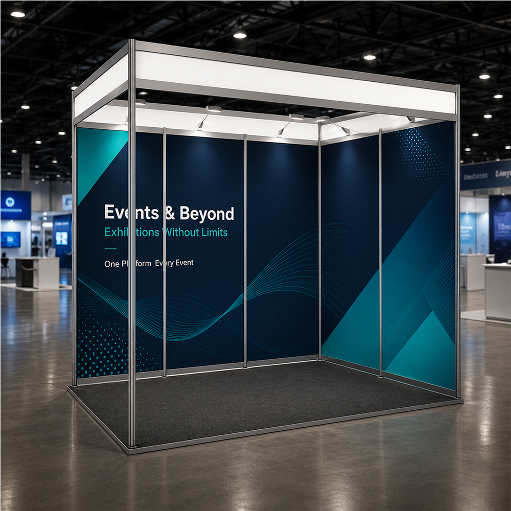 Shell Scheme Exhibition Graphics for 10ft Wide x 6.5ft Depth Booth