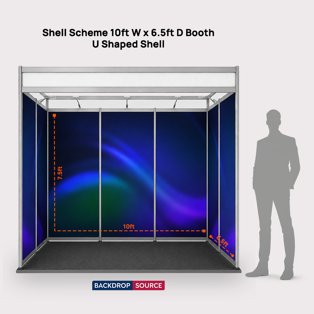 Shell Scheme Exhibition Graphics for 10ft Wide x 6.5ft Depth Booth