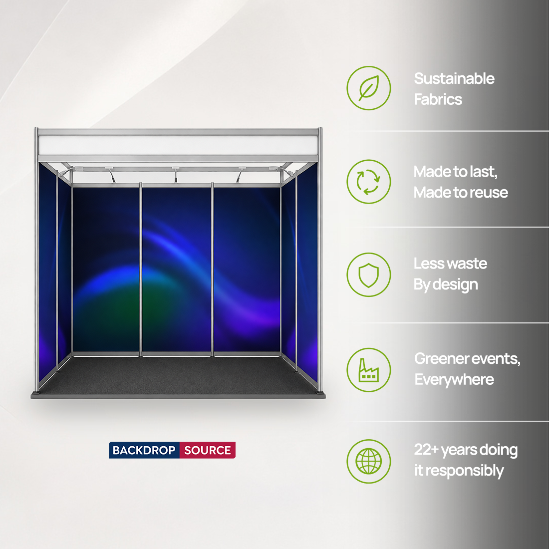Shell Scheme Exhibition Graphics for 10ft Wide x 6.5ft Depth Booth