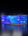Espositore modulare SEG Lightbox da 20 piedi per fiere - Modello 5