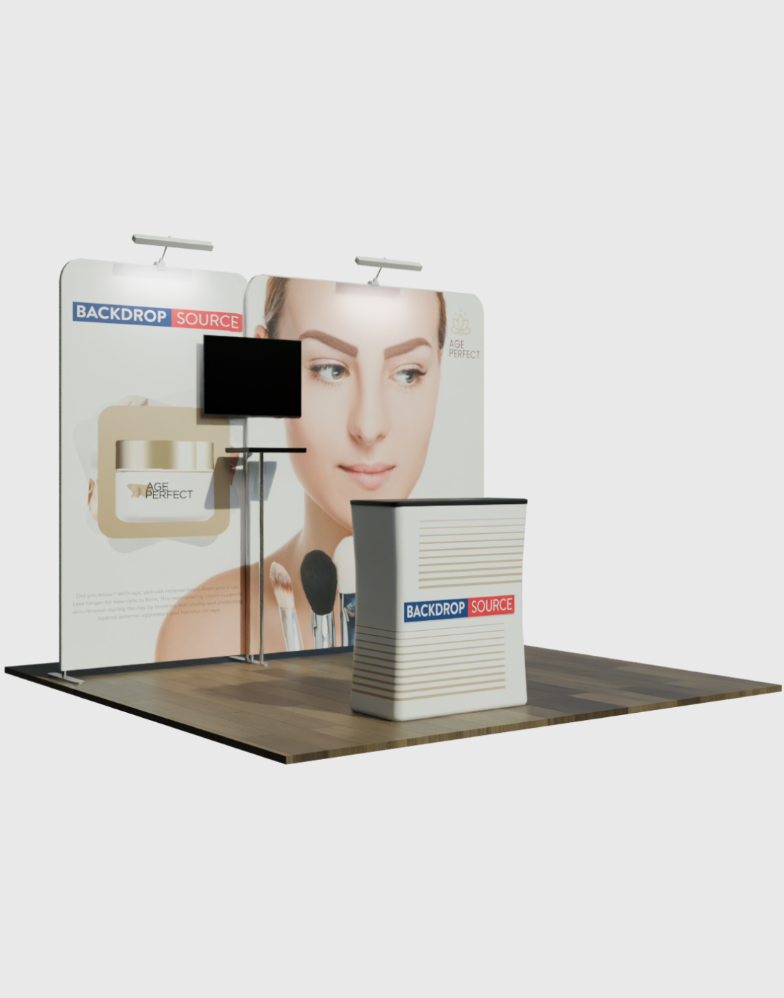 Portable Exhibit Display 10ft x 10ft - Model 1