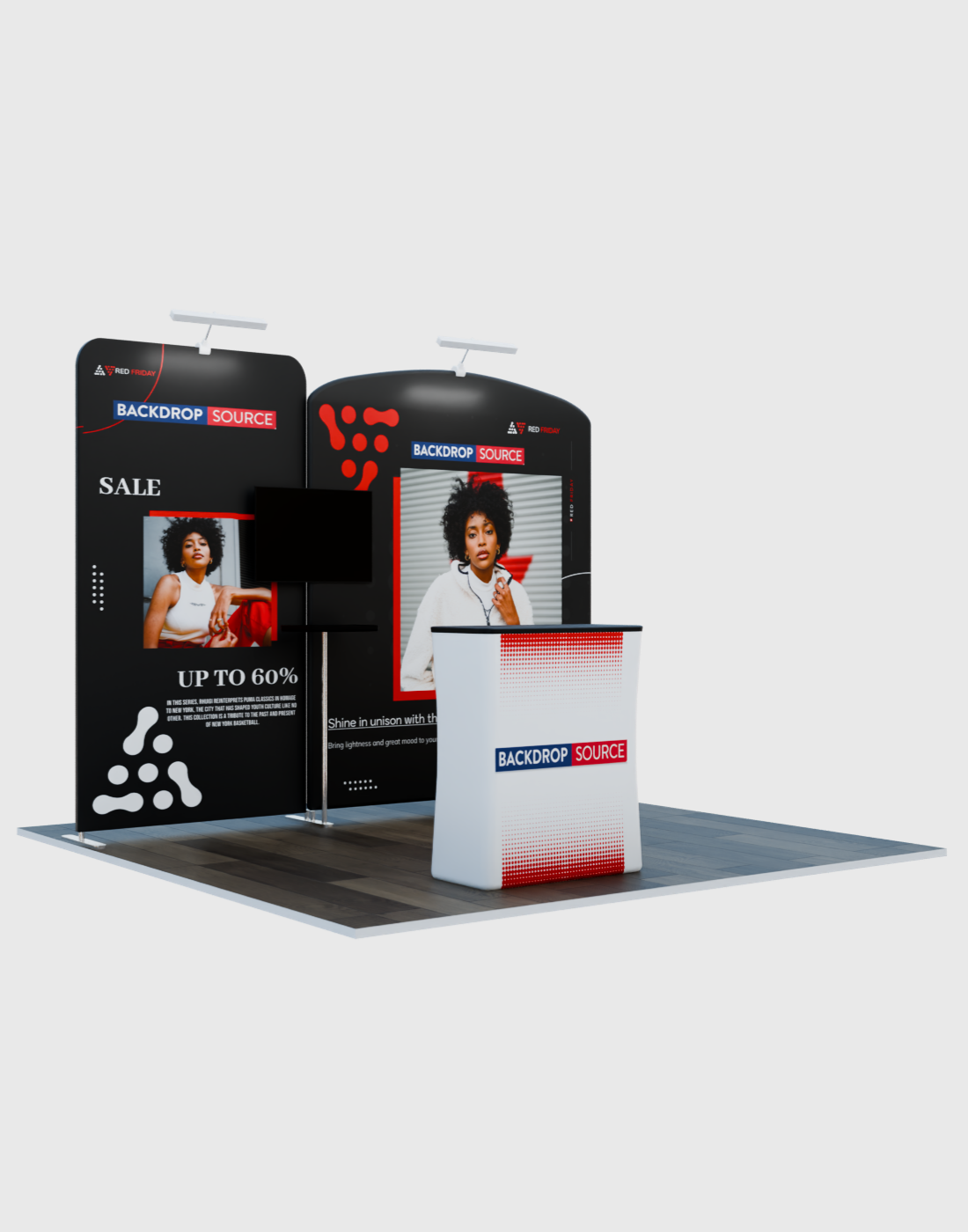 Portable Exhibit Display 10ft x 10ft - Model 2