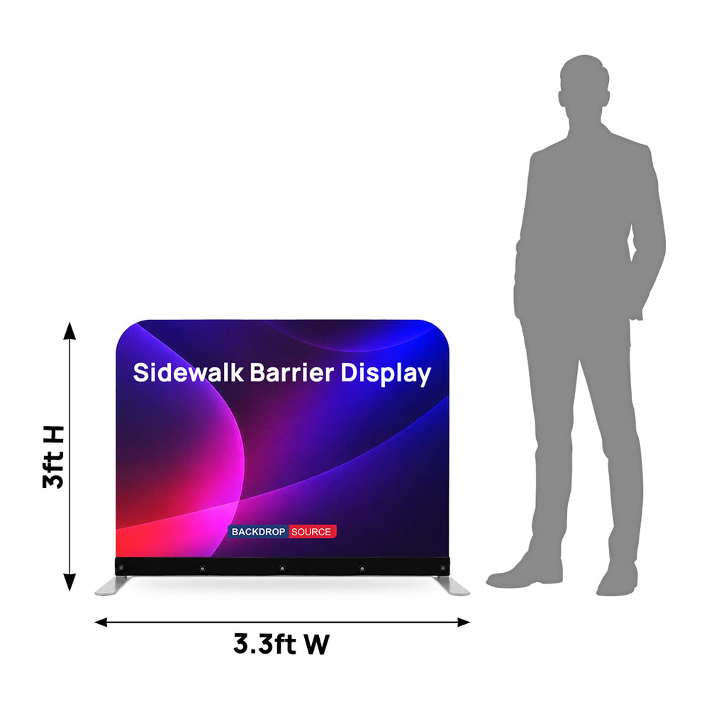 Sidewalk Barrier Display