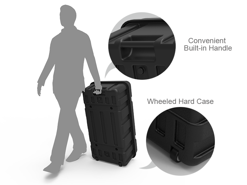 Convertible Fabric Podium Case with Header Display
