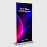 Silver Step Fabric Roll Up Banner