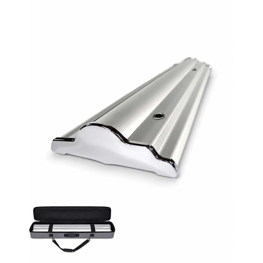 Silver Step Fabric Roll Up Banner