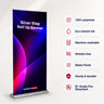 Silver Step Fabric Roll Up Banner