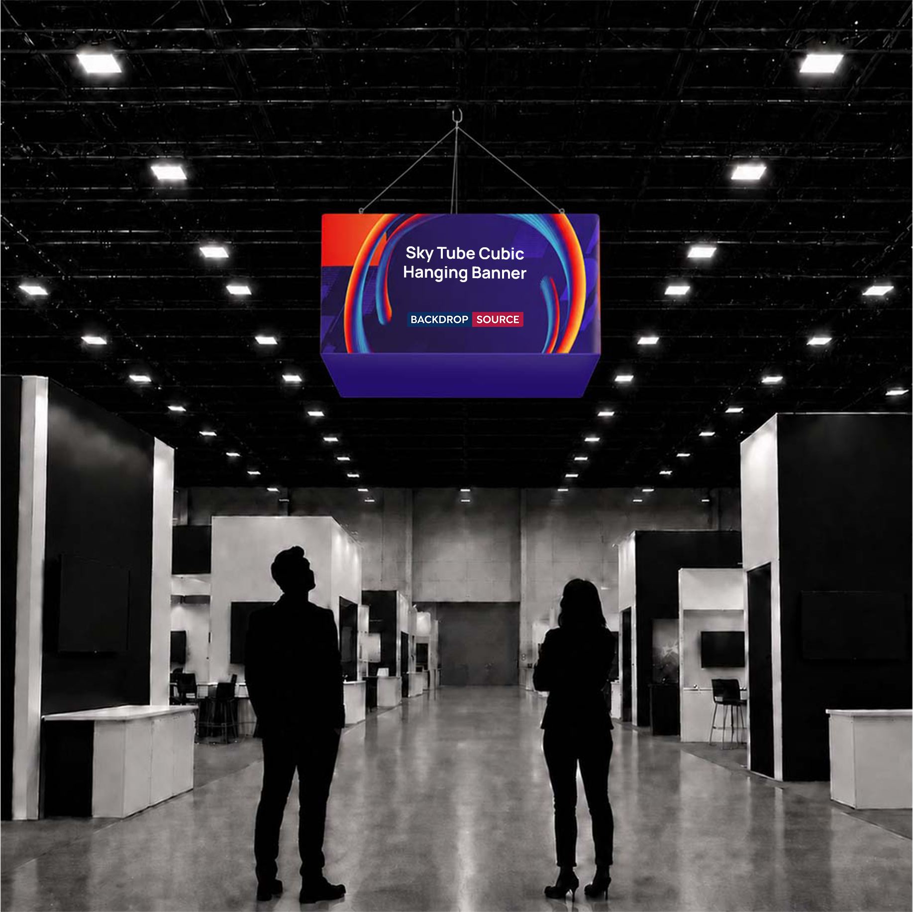 Sky Tube Cubic Hanging Banner