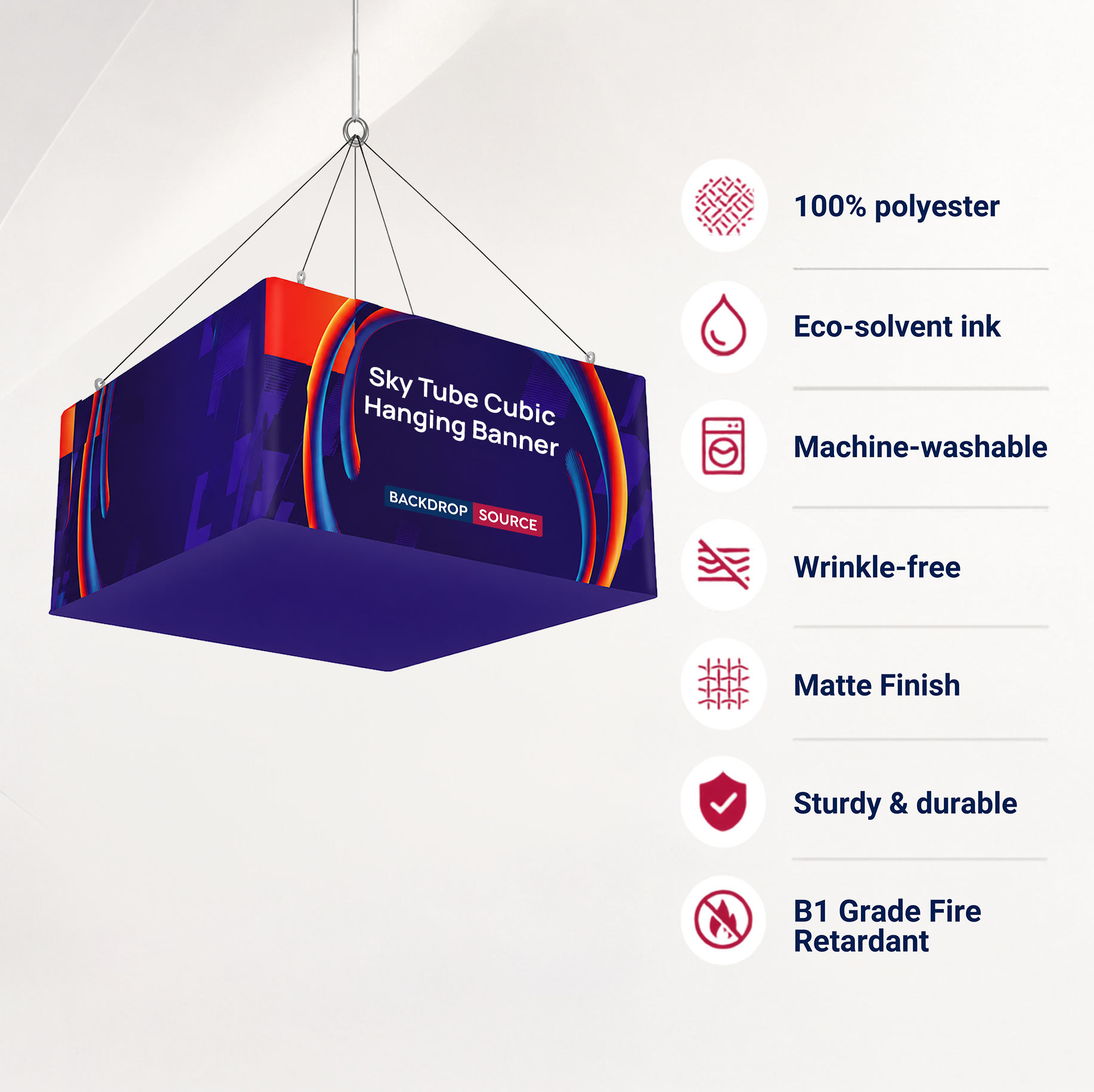 Sky Tube Cubic Hanging Banner