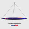 Sky Tube Ellipse Hanging Banner - Face Down