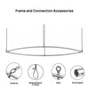 Sky Tube Ellipse Hanging Banner - Face Down